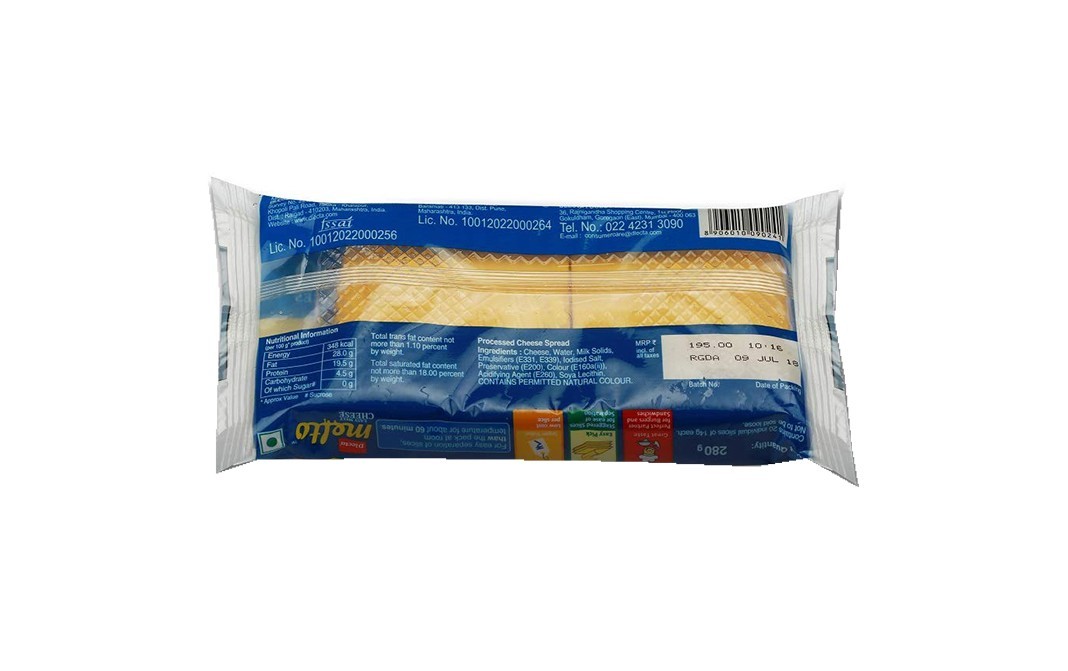 Dlecta Melto Easy Melt Cheese    Pack  280 grams